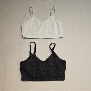 Aerie Stylish‎ Women's Black and Gray Sports Bra Size M